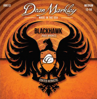 DM8013 Blackhawk Pure Bronze Комплект струн для акустической гитары,с покрытием, 13-56, Dean Markley от магазина Соло в Иркутске