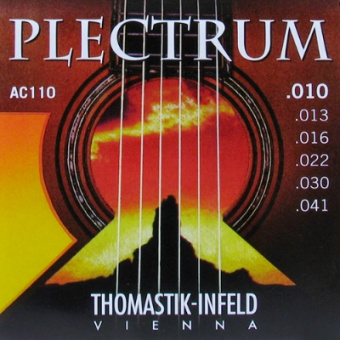 AC110 Plectrum Комплект струн для акустической гитары, сталь/бронза, 010-041, Thomastik от магазина Соло в Иркутске