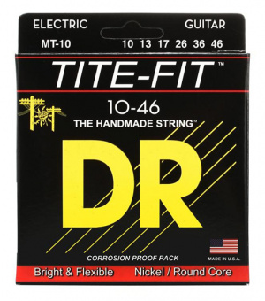 MT-10 Tite-Fit Комплект струн для электрогитары, никелированные, Medium, 10-46, DR от магазина Соло в Иркутске