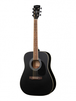 W81E-WBAG-BKS Электро-акустическая гитара, черная, с чехлом. Parkwood от магазина Соло в Иркутске