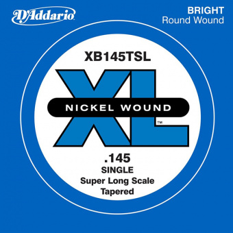 XB145TSL Nickel Wound Tapered Отдельная струна для бас-гитары, .145, Super Long Scale, D'Addario от магазина Соло в Иркутске