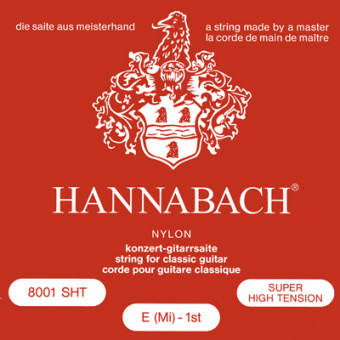 800SHT Red SILVER PLATED Комплект струн для классической гитары, нейлон/посеребренные Hannabach от магазина Соло в Иркутске
