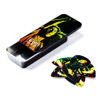 BOB-PT05M Bob Marley Reggae Медиаторы 6шт, средние, в коробочке, Dunlop от магазина Соло в Иркутске