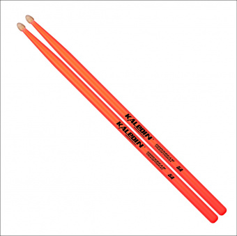 7KLHBOR5A 5A Барабанные палочки, граб, флуоресцентные оранжевые, Kaledin Drumsticks от магазина Соло в Иркутске