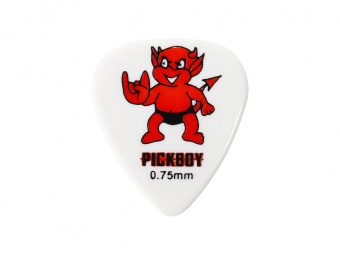 GP-211-6/075 Celltex Red Devil Медиаторы 50шт, толщина 0.75мм, Pickboy от магазина Соло в Иркутске